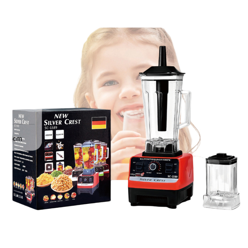2in1 Blender 2.5L+0.5L 5500W塑料破壁机不锈钢搅拌料理机榨汁机