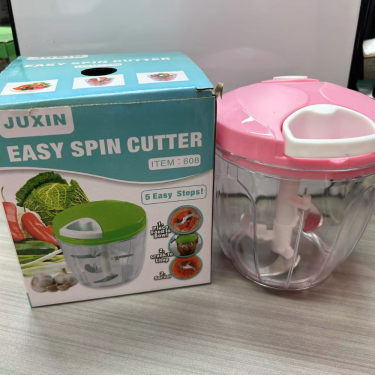 Hand-held large-capacity double-blade five-leaf minced garlic, minced garlic, minced chili, minced chili, shredder and crusher