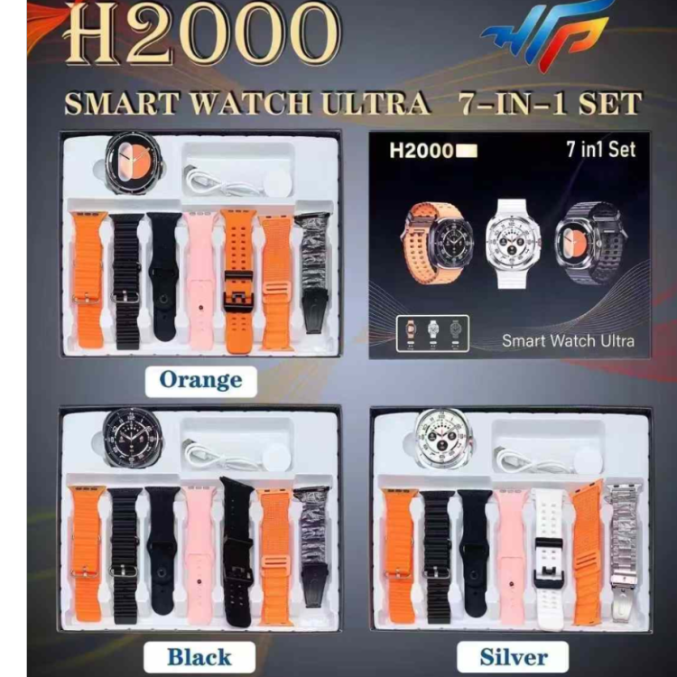 H2000 Best-selling 7-in-1 Smart Wireless Charging Bluetooth Watch Wristband Set
