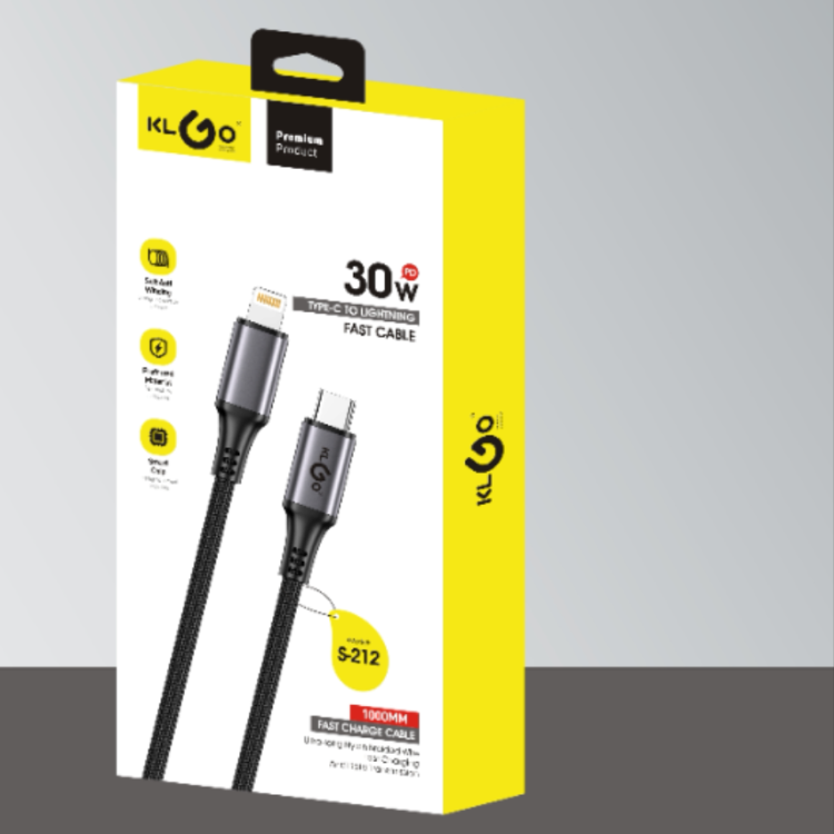 Coolway KLG0 Black PD fast charging data cable 30W TYPE-C with IOS port Specification image