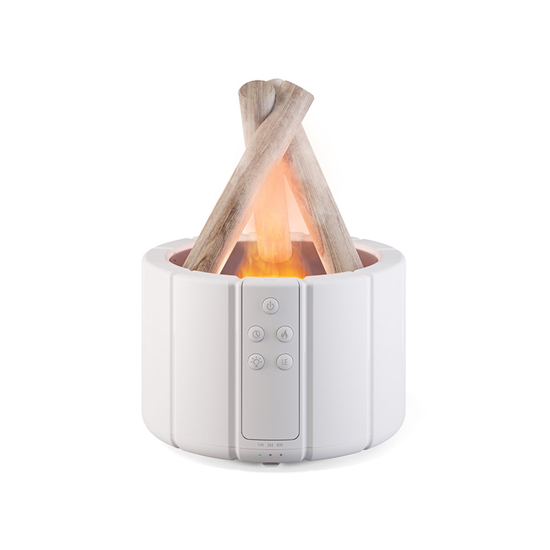 New creative simulation flame aroma diffuser, home and office desktop flame humidifier, aroma diffuser Application Scenario