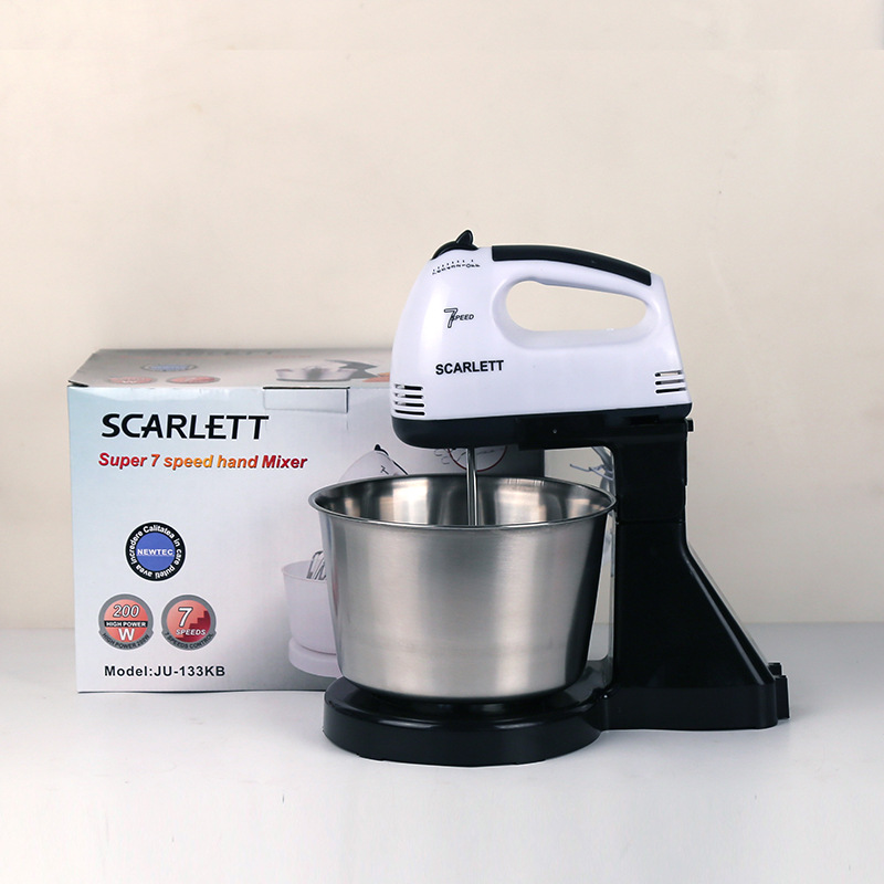 2.0L 300W 不锈钢杯打蛋器打蛋器欧规7档可调节插带碗奶油打蛋器