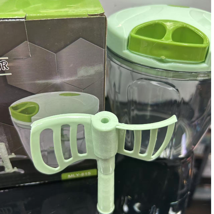 Large hand-cranked hand-pulled vegetable cutter, shredder, double-blade five-leaf shredder, blender Specification image