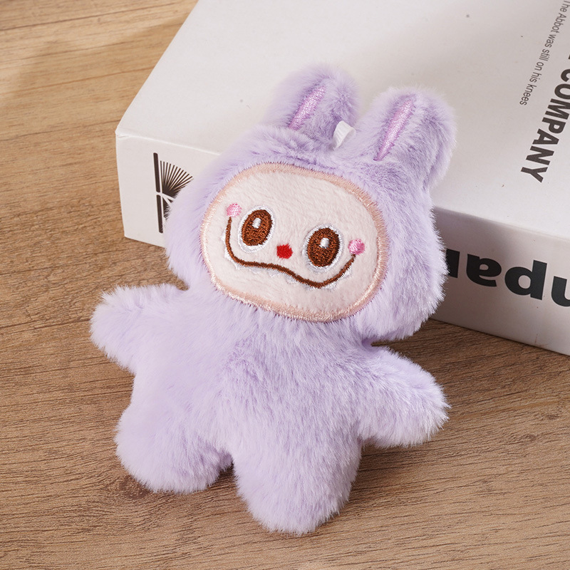 Cartoon plush cloth pendant girl soft hair doll pendant everything bag doll key chain pendant Item Picture