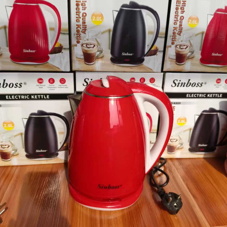 The classic best-selling solid color water kettle 2.0L four-color electric kettle has been upgraded to VDE with two round plugs and double gold temperature control Application Scenario