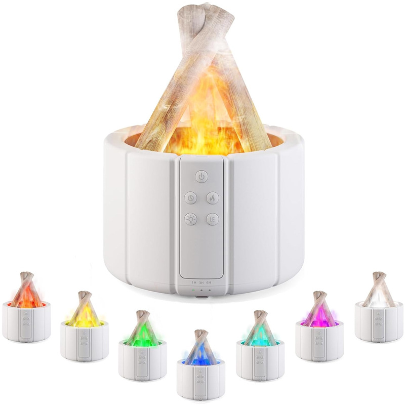 New creative simulation flame aroma diffuser, home and office desktop flame humidifier, aroma diffuser Specification image