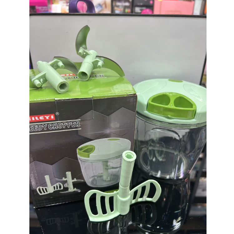 Large hand-cranked hand-pulled vegetable cutter, shredder, double-blade five-leaf shredder, blender