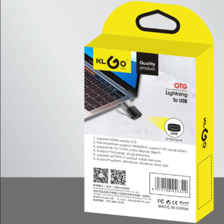 酷为KLGO USB to HDMI 拓展坞 方便多个设备同时使用