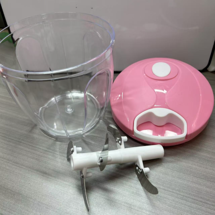 Hand-held large-capacity double-blade five-leaf minced garlic, minced garlic, minced chili, minced chili, shredder and crusher details Picture