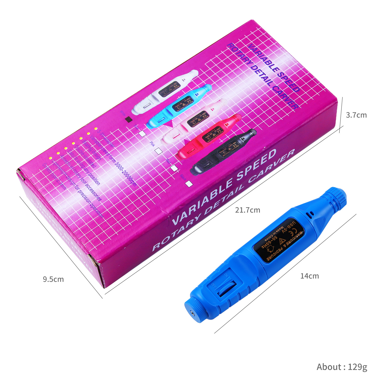 Hot-selling nail polish pen-type grinding machine USB cable portable nail polish tool Application Scenario
