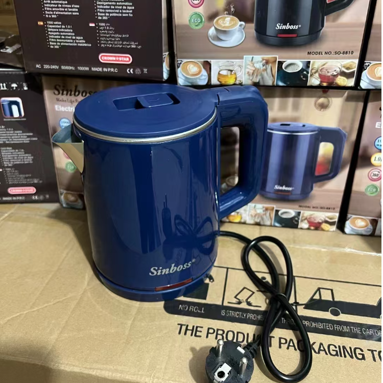 经典热销款电热水壶 1.0L 黑色蓝色可选