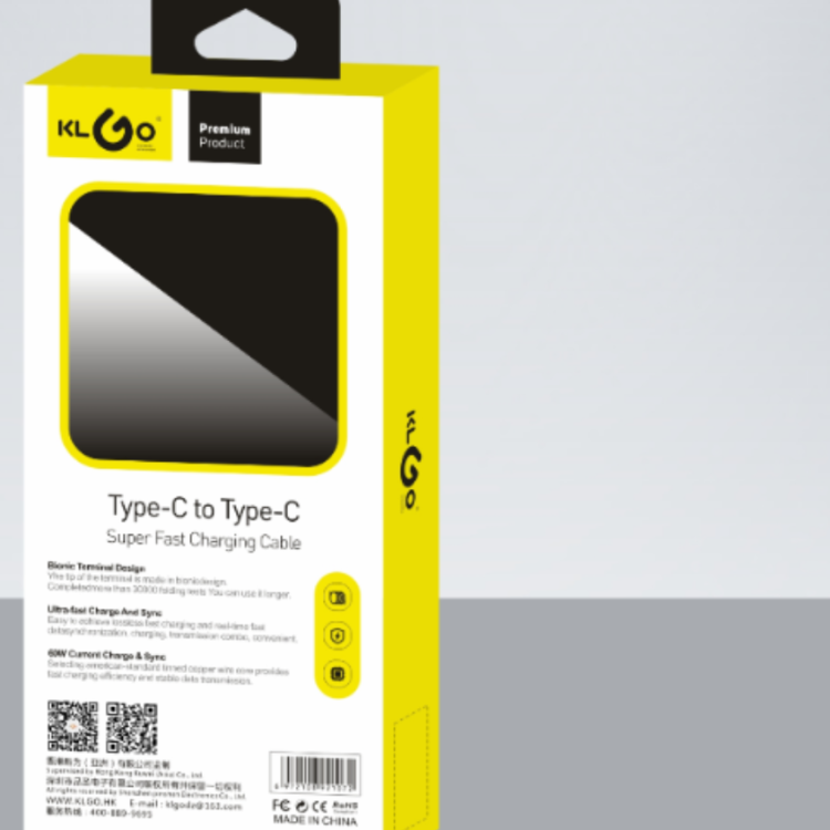 Cool for KLGO S-135 PD/60W TYPE-C TO TYPE-C Fast Charging Data Cable details Picture