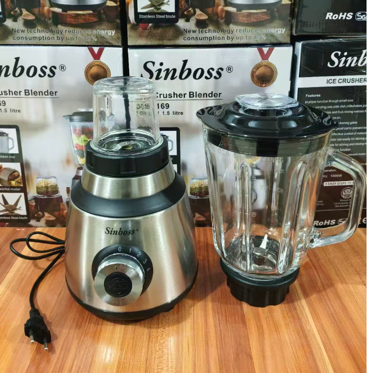 New best-selling multi-functional stainless steel glass mixer, ice breaker and wall breaker, 1000W 1.5L Specification image