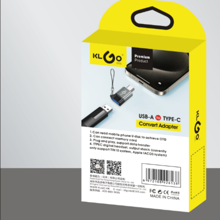 Cool KLGO fourth-generation adapter USB to Type-socket details Picture