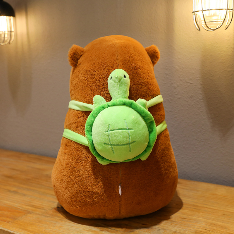French fries backpack scarf Capibala figure stretchable nasal Capybara king plush doll Ugly guinea pig Specification drawing