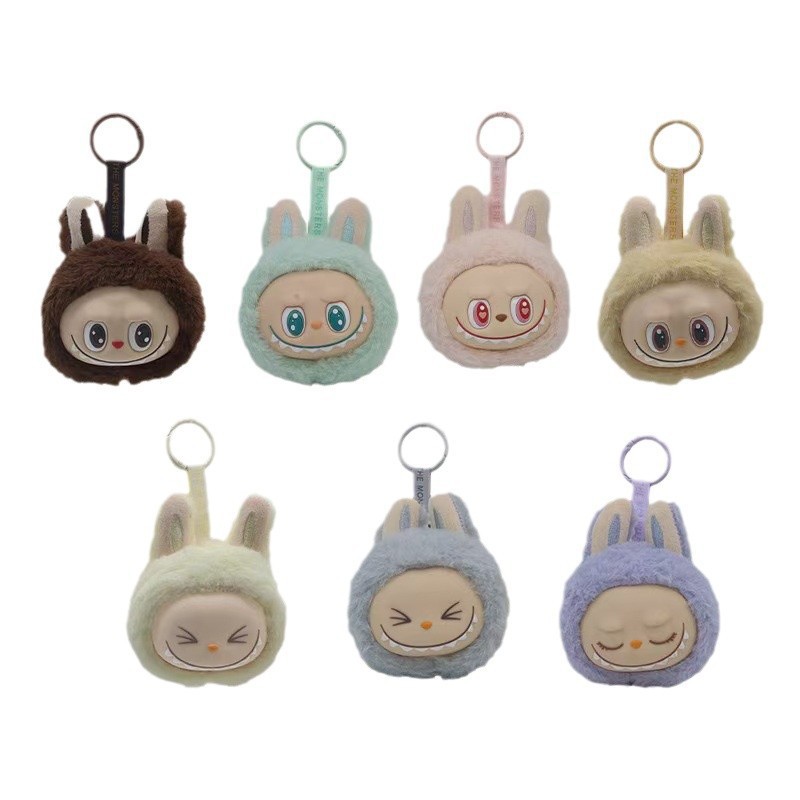 Cross-border new labubu vinyl second generation sitting plush small brain melon ugly blind box doll Application Scenario