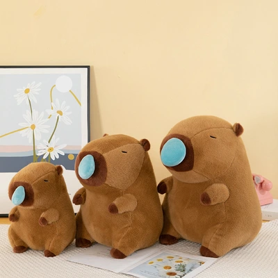 Cross-border supply network red Capibala doll cute snotty bear doll plush toy Rag Doll birthday gift thumbnail