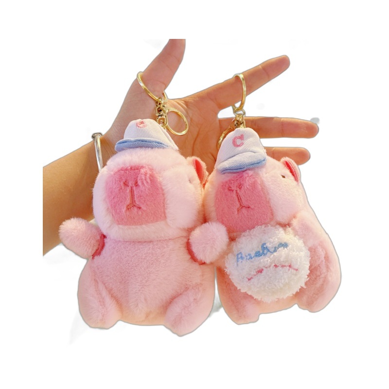 Tiktok Capybara Capibara plush toy doll Water guinea pig key chain pendant for boys and girls gifts Application Scenario