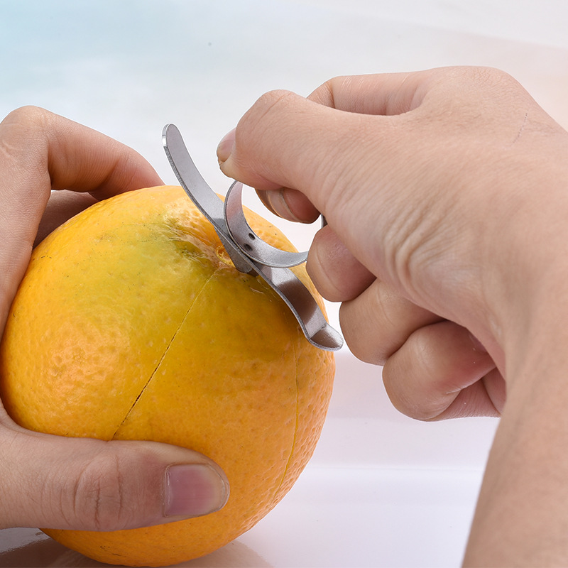 Stainless steel orange opener Ring Orange peeler Snail Orange peeler Pomelo pomegranate peeler peel oranges details Picture