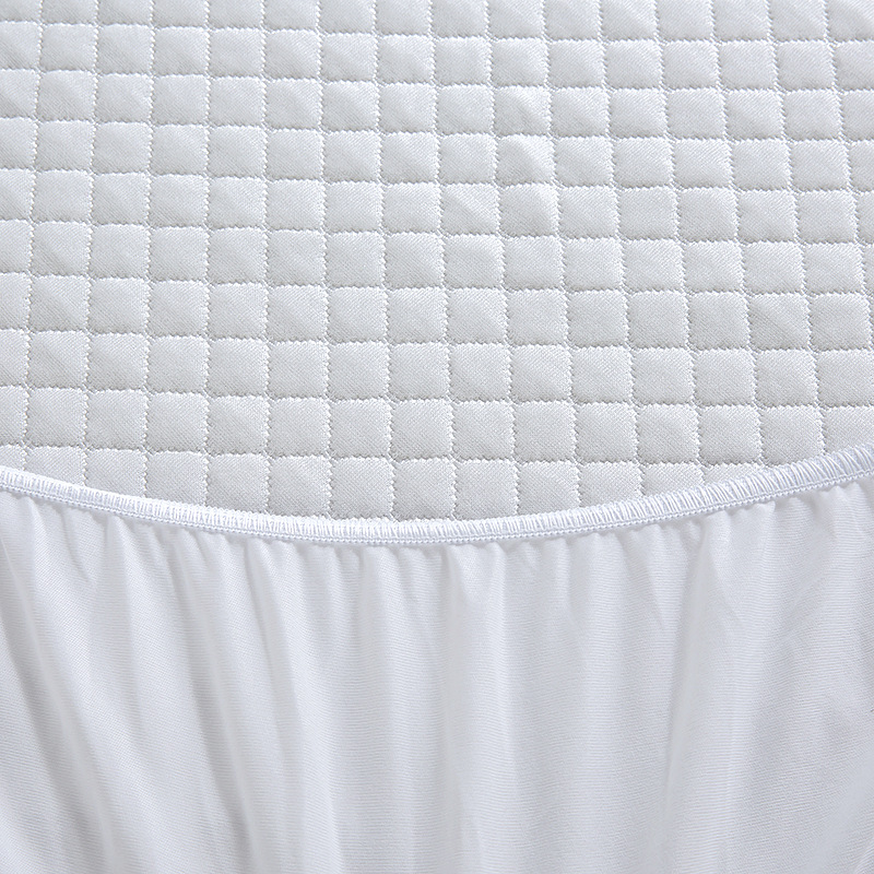 Factory direct sales cross-border Amazon bamboo fiber air layer waterproof mattress protective cover American standard cotton bedspread bed hat details Picture