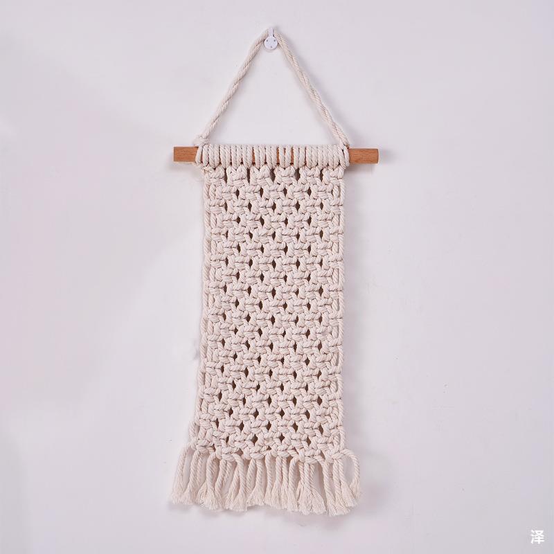 首饰收纳挂毯 波西米亚风手工编织装饰纯棉挂毯 民宿壁挂流苏挂毯