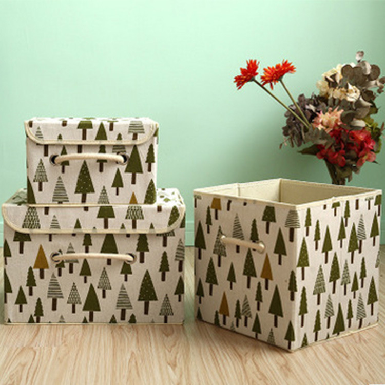 衣物整理箱衣柜衣橱储物箱厂家直销日式简约棉麻收纳箱 可折叠