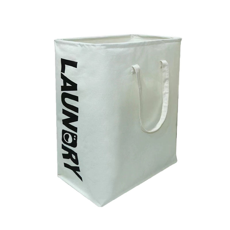 跨境帆布脏衣篮布艺收纳袋可折叠手提防水脏衣篓玩具衣服储物收纳详情图4