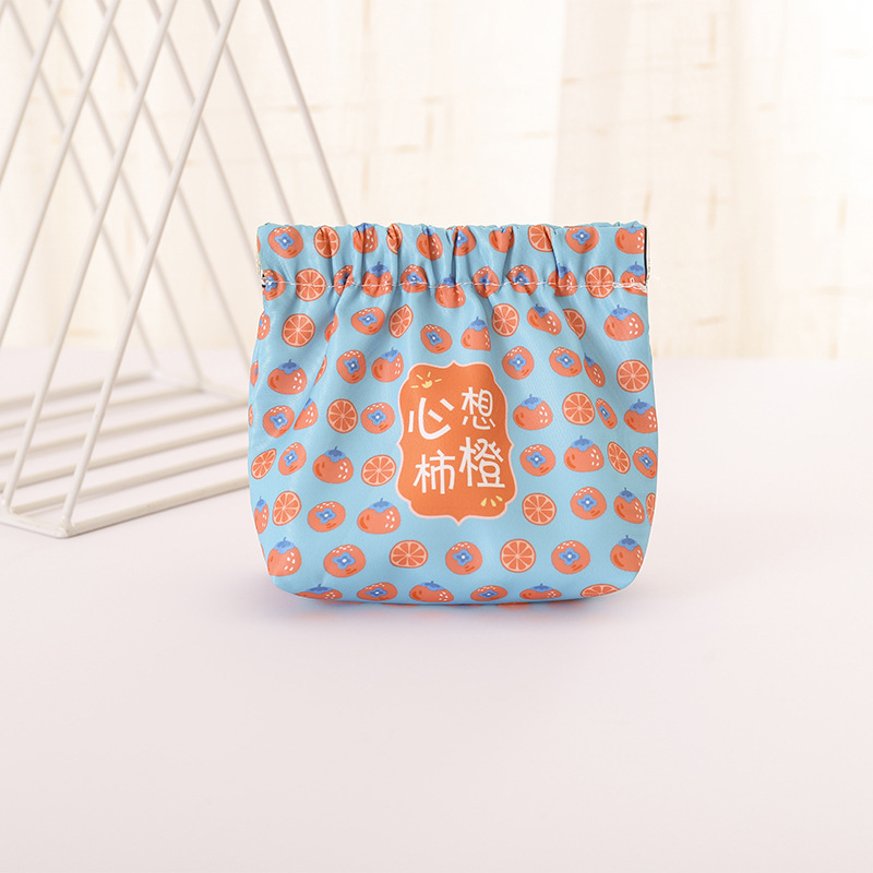 Shrapnel print storage bag opening Red envelope Key Makeup bag bag inside small bag Carry-on bag inside portable Mini Item Picture