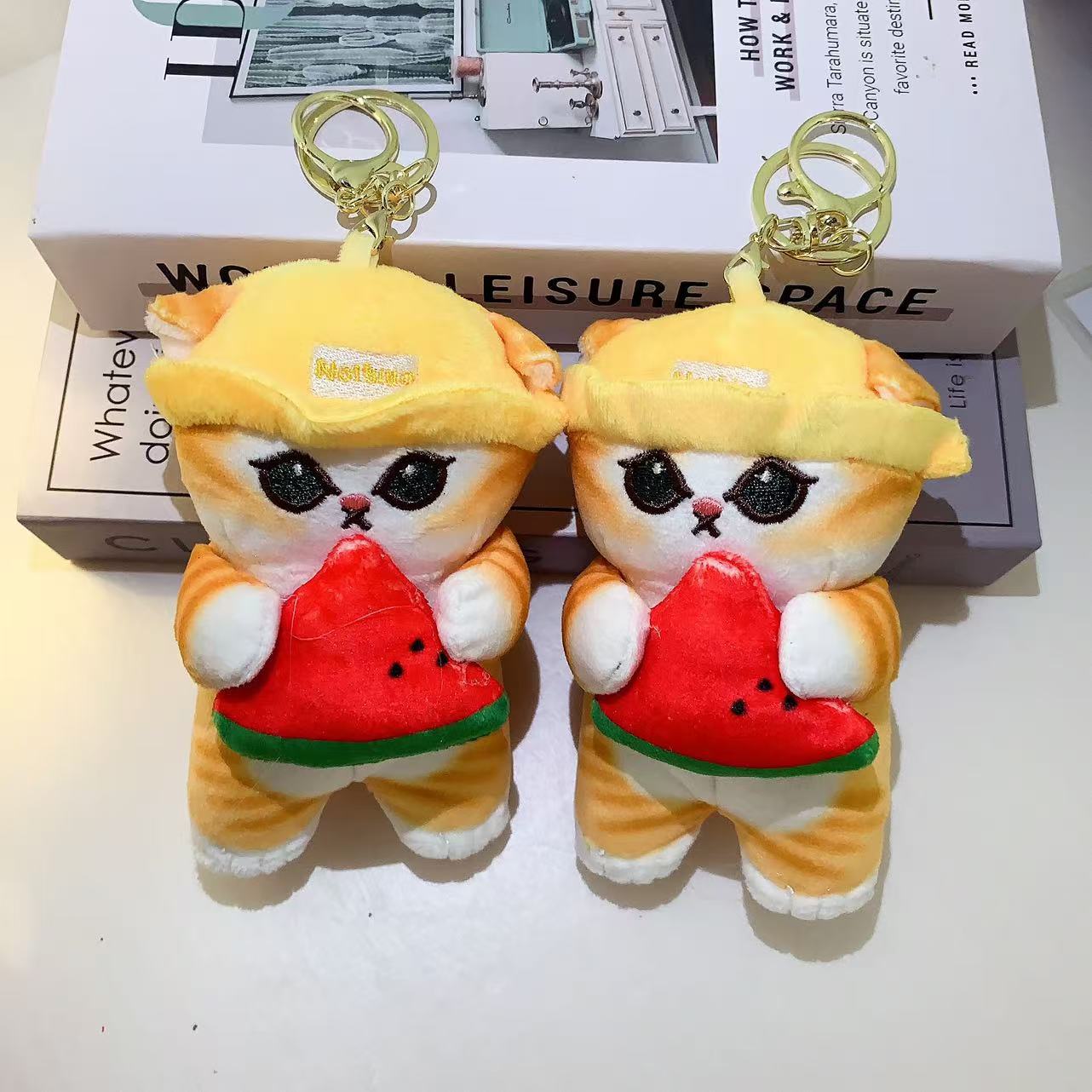 鲨鱼猫毛绒公仔派对玩具可爱猫福珊迪情侣女生礼物