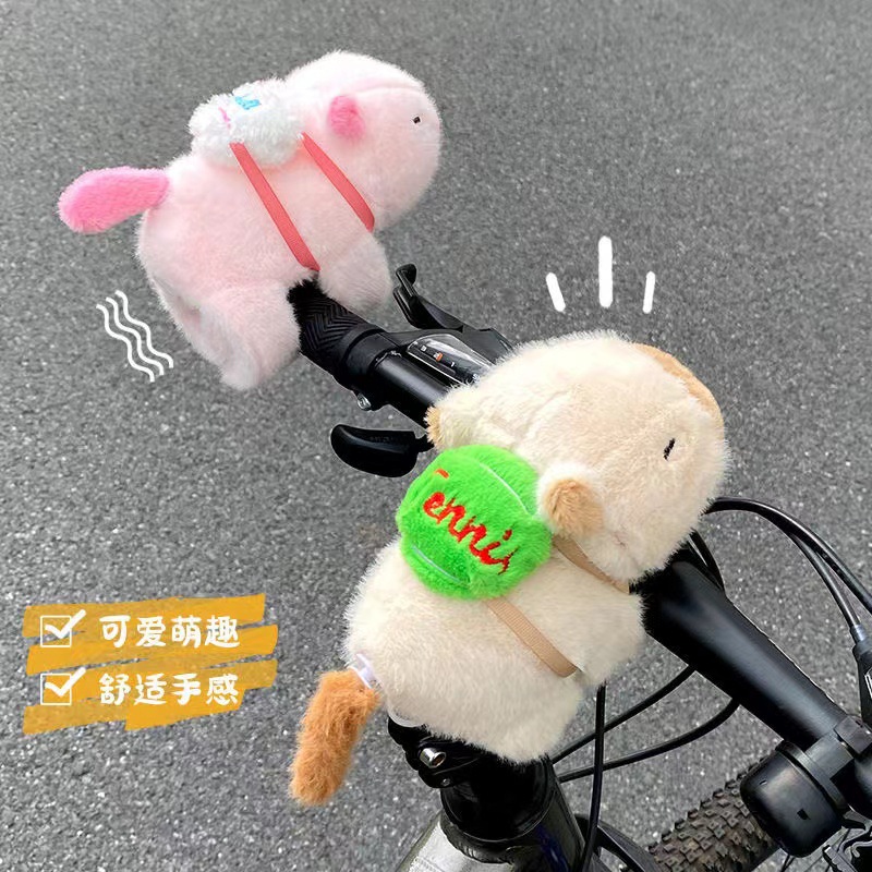 New Capibara Papa ring Capybara doll bracelet doll Plush toy Girl doll Children's small pendant details Picture