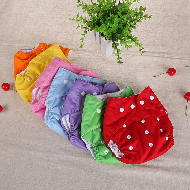 Large cloth diaper 9 color washable cloth diaper adjustable baby washable baby breathable diaper pants
