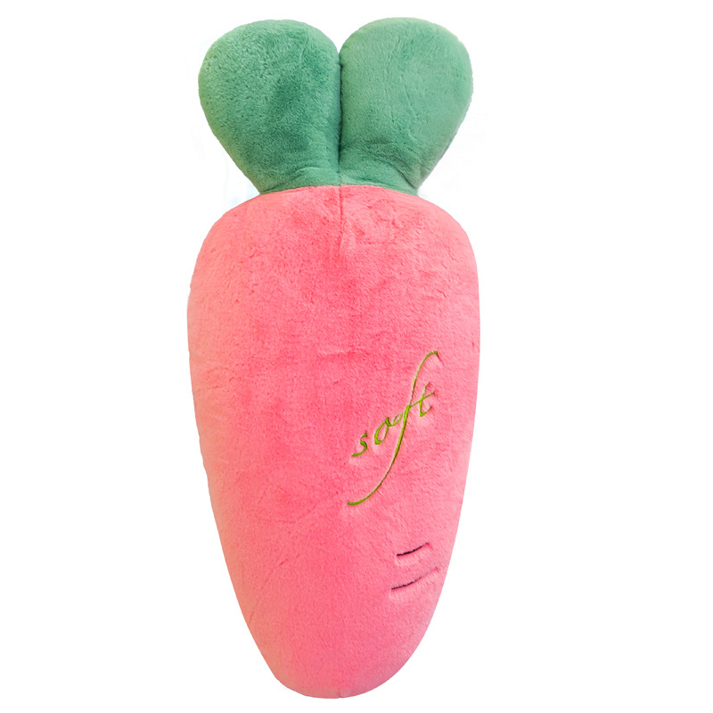 Carrot throw pillow, plush toy, simulated rabbit fur doll, girl doll, large radish doll, bed companion for sleeping Application Scenario