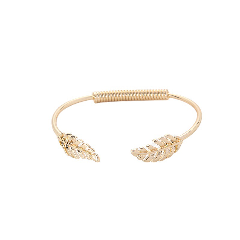 厂家源头批发窗帘绑带金属弹簧树叶窗帘扣简约轻奢窗帘夹餐巾圈