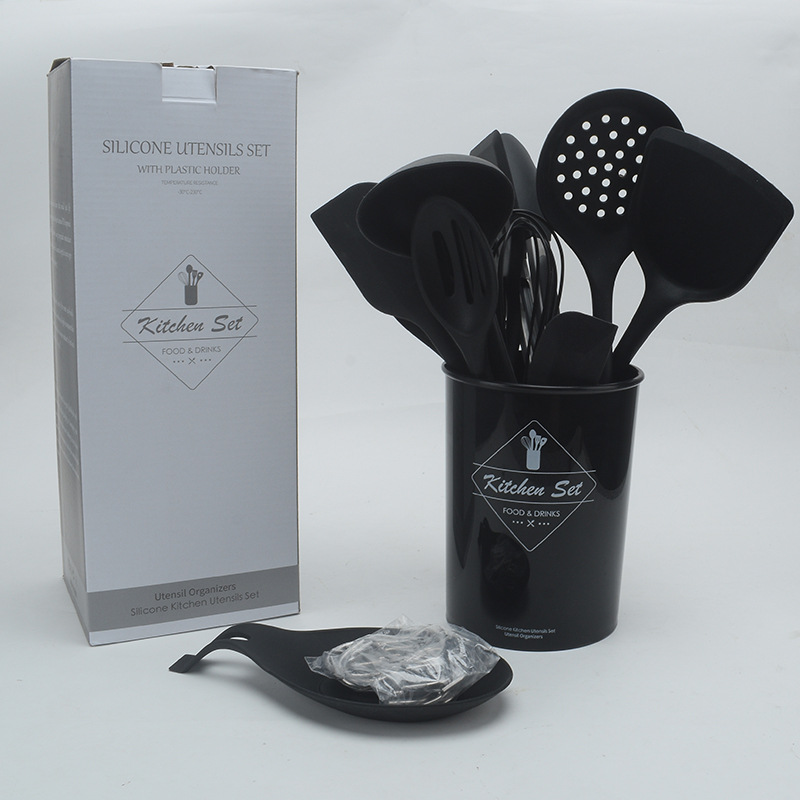 All-silicone set Baking tools Kitchen utensils Egg beater Spatula Kitchen tools details Picture