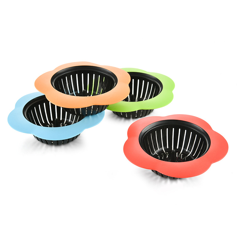 Plastic plum blossom type floor drain TPR floor drain sink filter tank plug creative floor drain wholesale Application Scenario