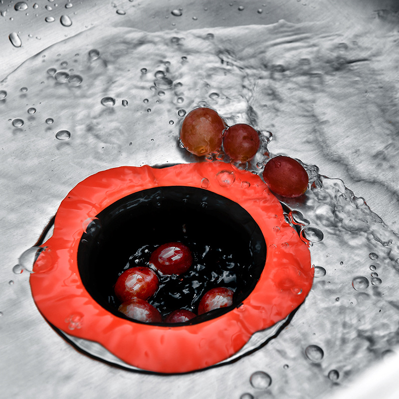 Plastic plum blossom type floor drain TPR floor drain sink filter tank plug creative floor drain wholesale Specification drawing