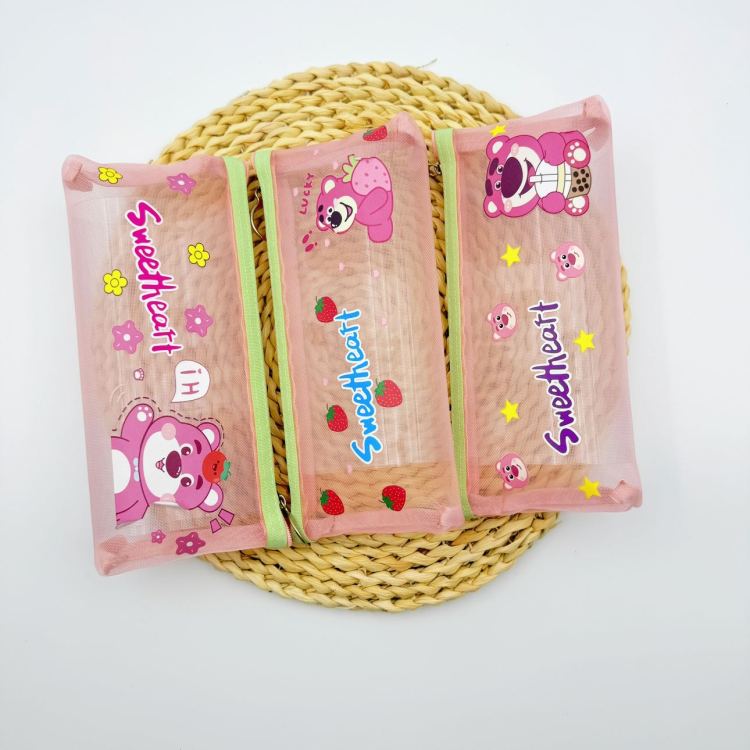 可爱甜美草莓熊笔袋文具袋文具袋