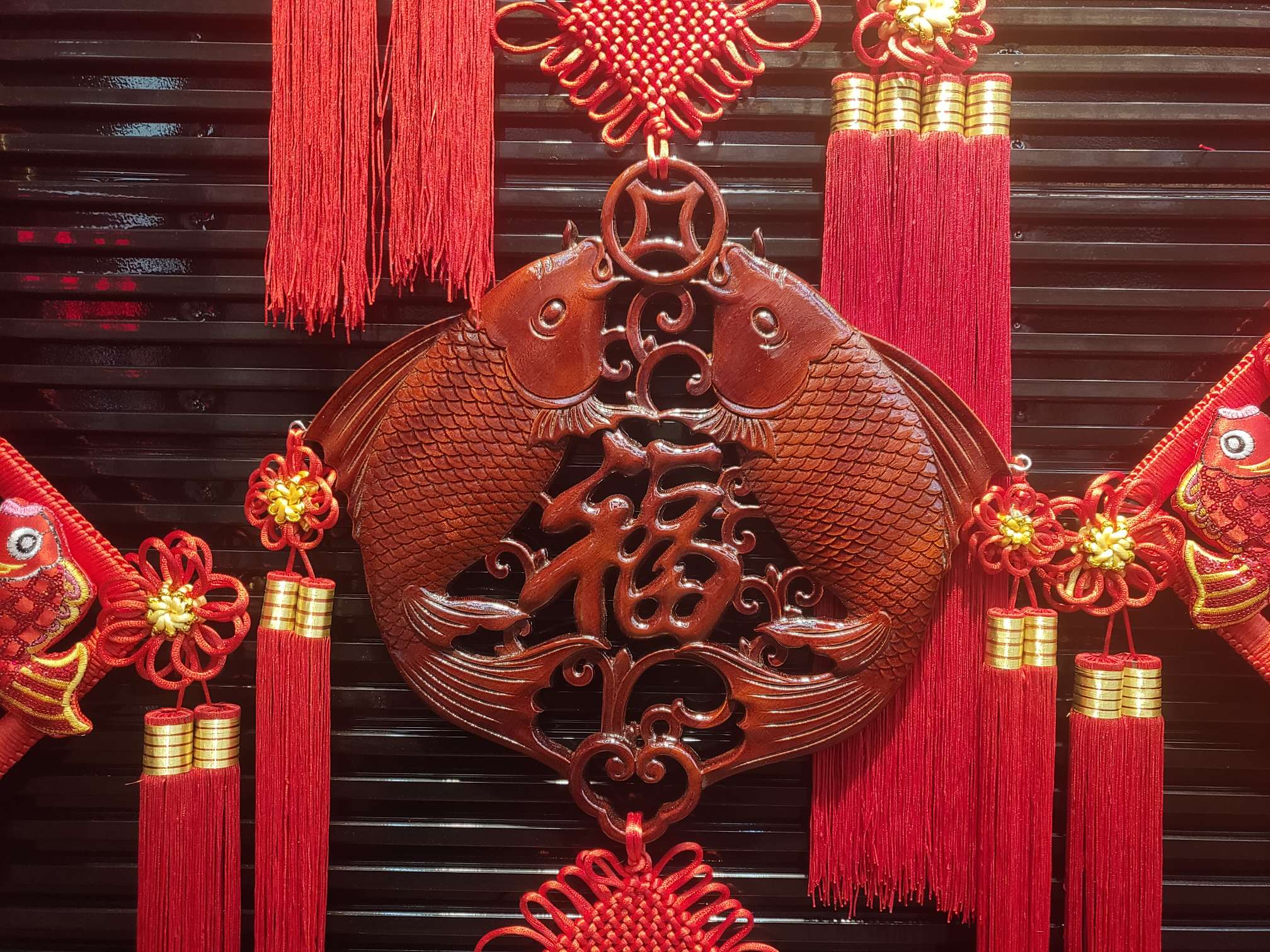 40# Square wood carvings 32 Spring Festival festive items and festival supplies, exquisite redwood products details Picture