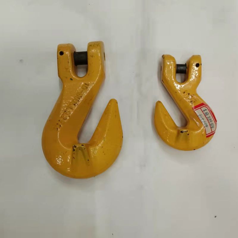 Lifting sheep horn hook, chain link, hook eye type, winged hook, sheep horn winged grab hook details Picture