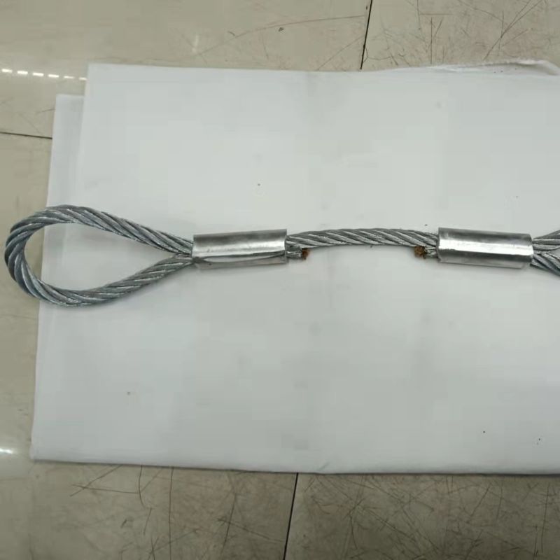 Direct supply of stainless steel wire rope crimped chicken heart ring cable connection line with anti-corrosion crimped joint at both ends Application Scenario