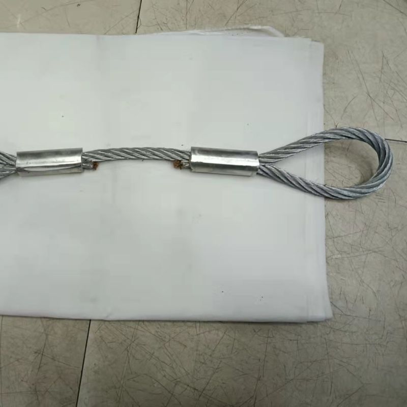 Direct supply of stainless steel wire rope crimped chicken heart ring cable connection line with anti-corrosion crimped joint at both ends Specification image