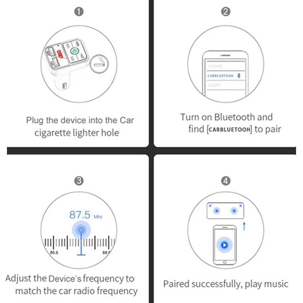 多功能车载MP3播放器FM蓝牙接受器汽车音乐U盘用品双USB车载快充详情21