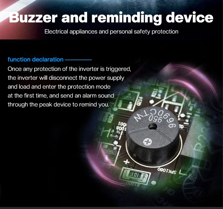 全新修正弦逆变器纯正弦波12V24V转220V2200W光伏太阳能详情7