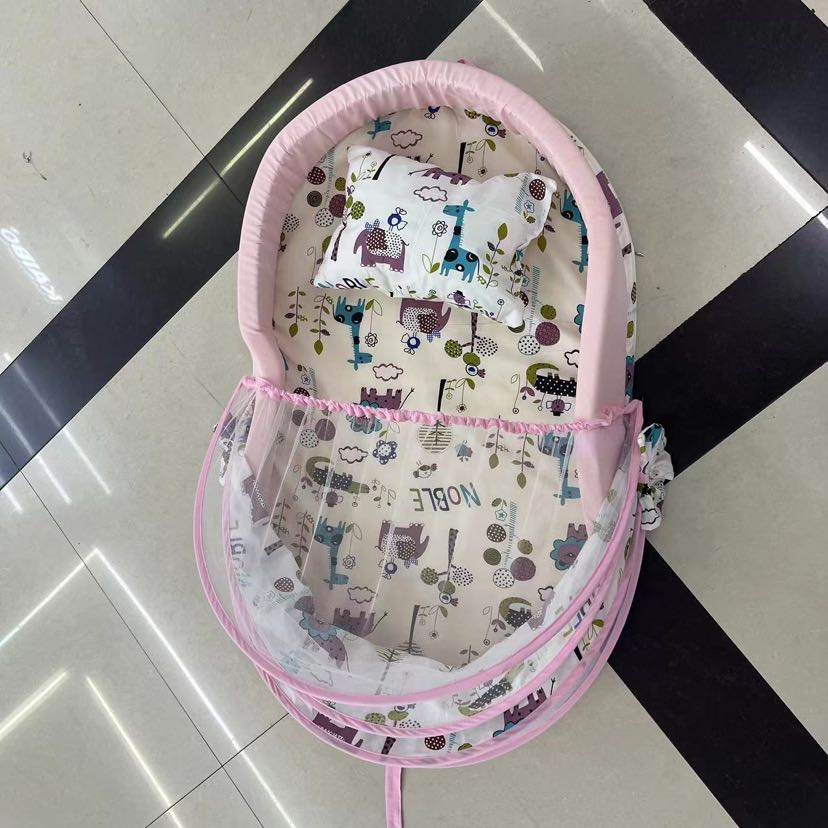 婴儿床婴儿蚊帐防蚊可折叠免安装带枕头网纱蚊帐详情10