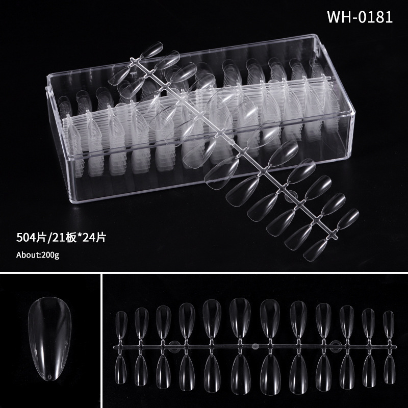 Cross-border 504 piece box armor sheet transparent, seamless, teardrop-shaped, semi-frosted, fully and semi-coated armor sheet finished shanilak - 7