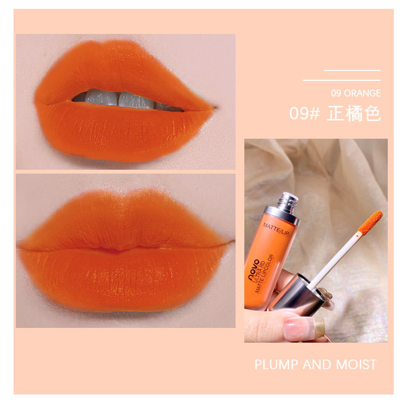 Color fuente de maquillaje fábrica ODM/OEM personalizado capibara rojo labio glaseado aqua espejo brillo labial - 14
