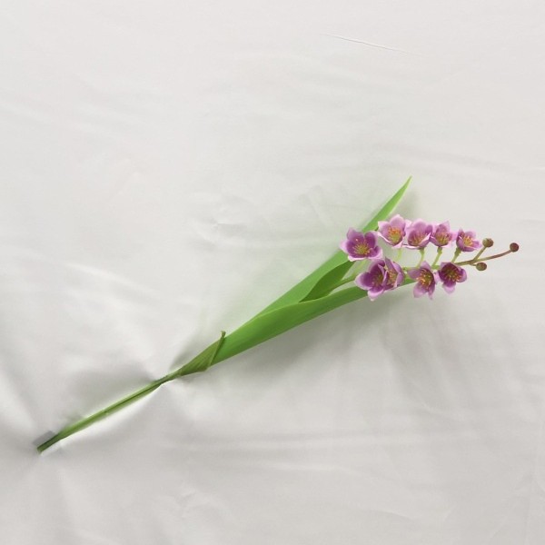 Flower bell simulación orquídea handhold flores material campanilla de viento de alta calidad flores artificiales simulación pequeño fresco ins wind arreglo floral - 8