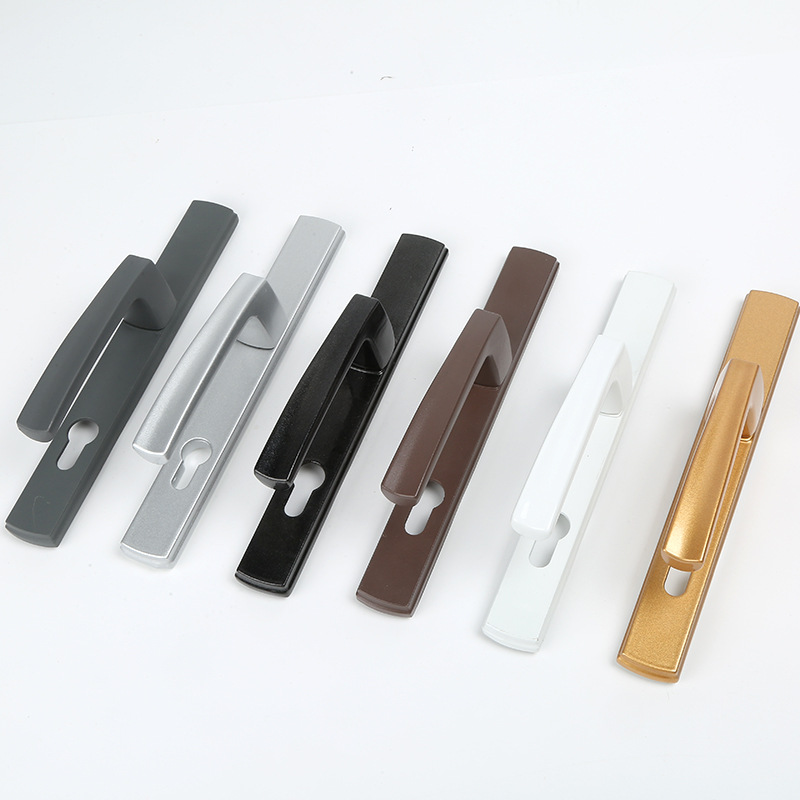 Huayili fabricante mango de puerta de aleación de aluminio cerradura de puerta de acero plástico PVC vidrio push-pull acero inoxidable puente roto cerradura de puerta de aluminio - 12