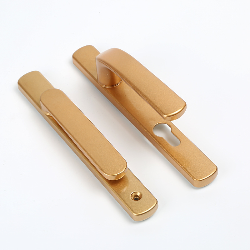 Huayili fabricante mango de puerta de aleación de aluminio cerradura de puerta de acero plástico PVC vidrio push-pull acero inoxidable puente roto cerradura de puerta de aluminio - 34