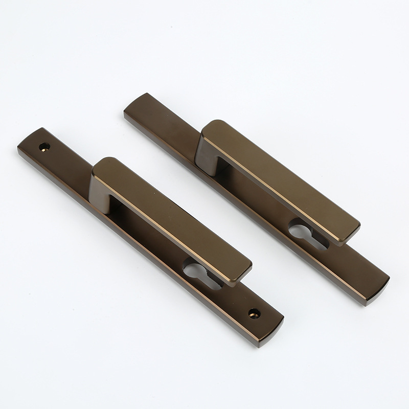 Huayili fabricante mango de puerta de aleación de aluminio cerradura de puerta de acero plástico PVC vidrio push-pull acero inoxidable puente roto cerradura de puerta de aluminio - 15